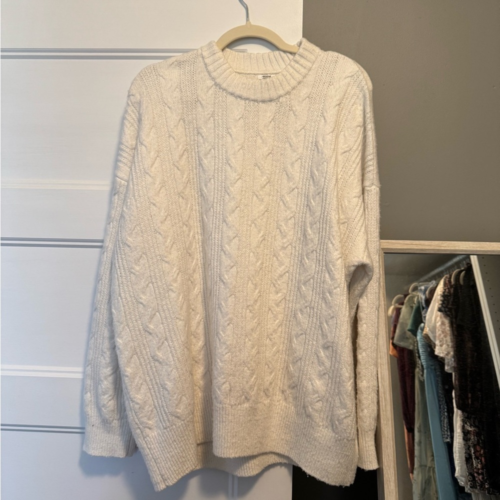 Ardene Ivory Cable Knit Sweater